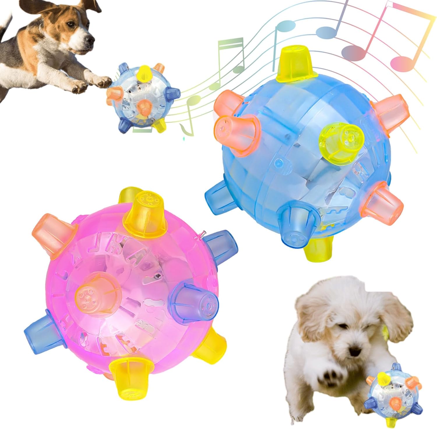 ustterla Petsboro Pet Ball, Jumping Activation Ball for