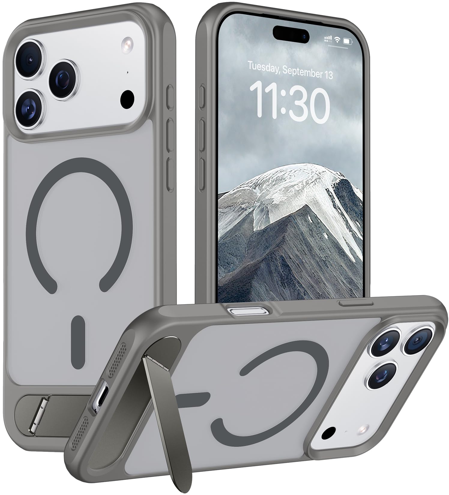 Temdan Magnetic for iPhone 18 Pro Max Case/iPhone 17 Pro Max Case Stand