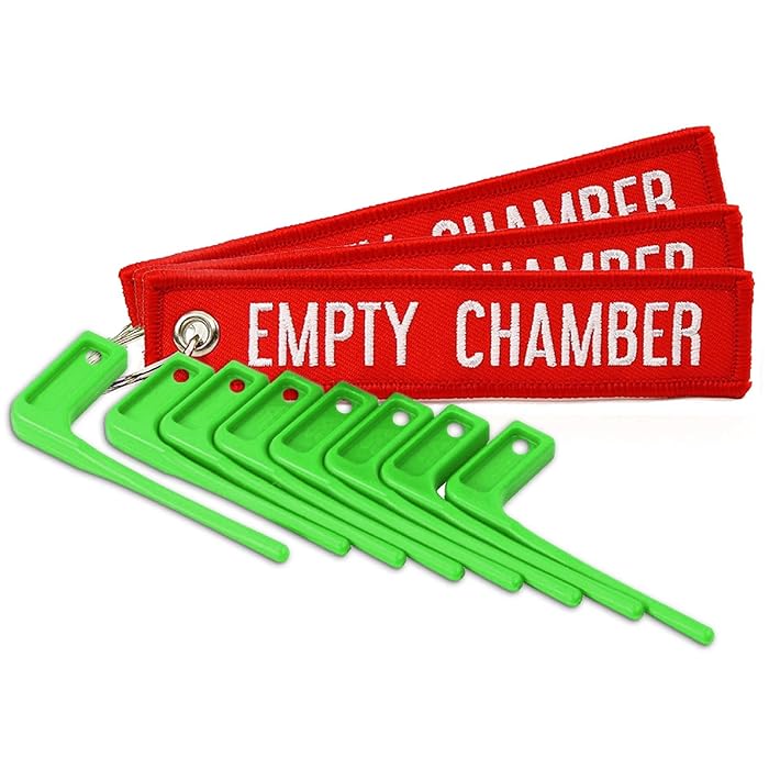 Buy MB Gear Empty Chamber Safety Flag Kit 8 Neon Green Flags 3 Bright