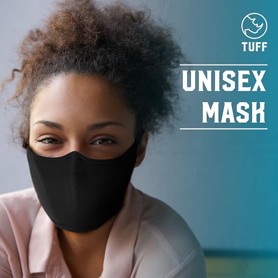 TUFF Face Mask Adult Large Size 3 Pack- C Shaped Design Making Breathing Easier