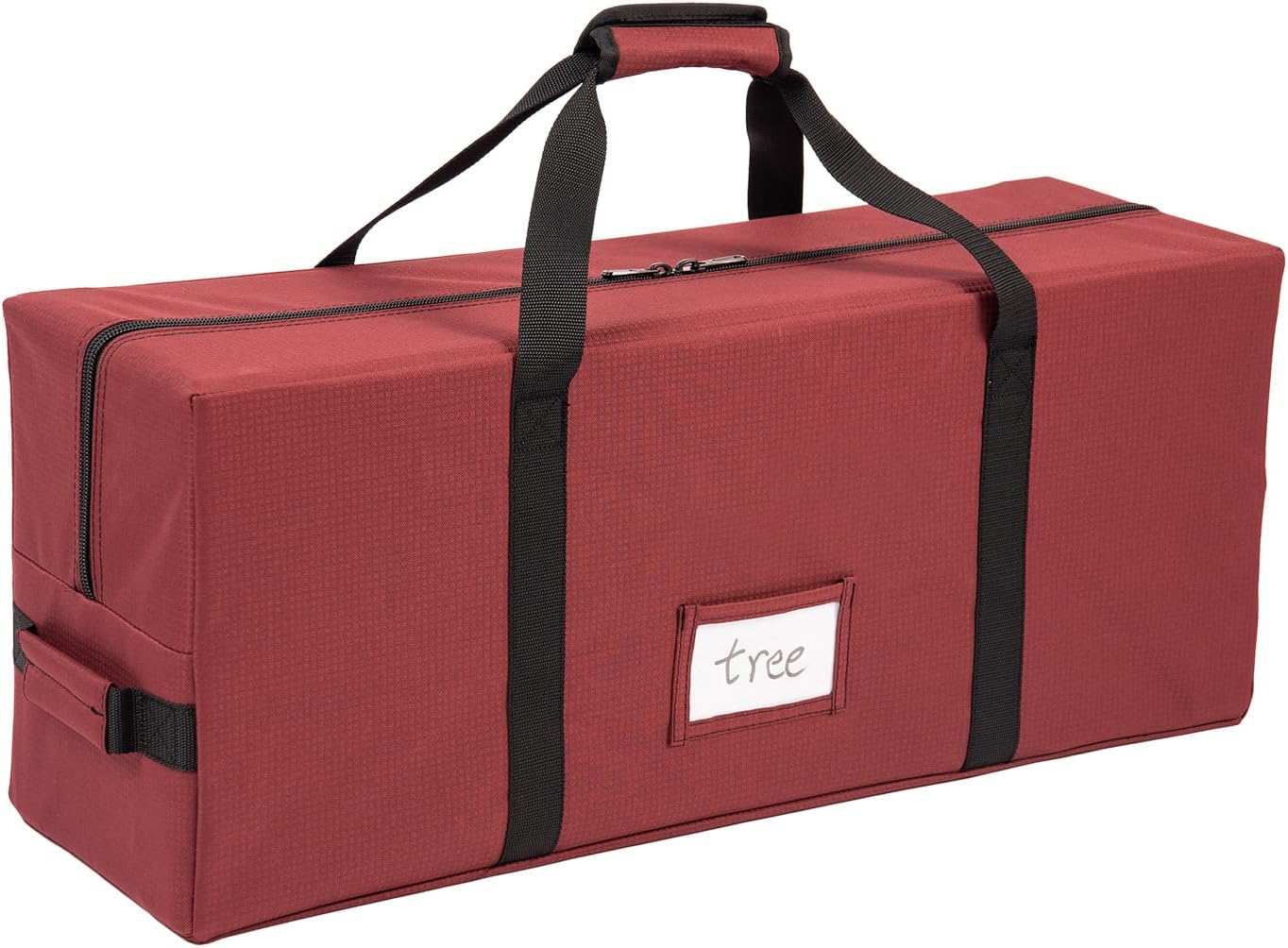 Christmas Tree Storage Bag Fits 9 Foot Artificial Christmas Tree Extra-Large Christmas Tree Storage Bin Comes with Built-in Buckle, Durable Handle, and Label Card Slot for 600D Christmas Tree Bag