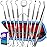 G.CATACC 10 Pack Dental Tools, Professional Plaque Remover for Teeth Cleaning Tools Set, Stainless Steel Hygiene Kit with Dental Pick Tooth Scraper Plaque Tartar Remover Tongue Cleaner - with Case
