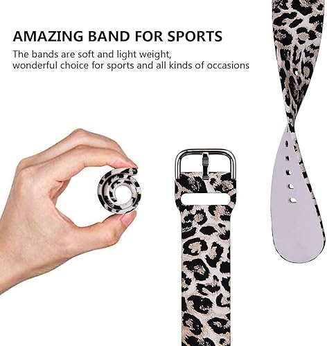 Miniatura 5 de Qingqing - Correa de silicona para Fitbit Versa  Fitbit Versa 2  Fitbit Versa Lite, para mujeres y hombres, correa de silicona floral de repuesto