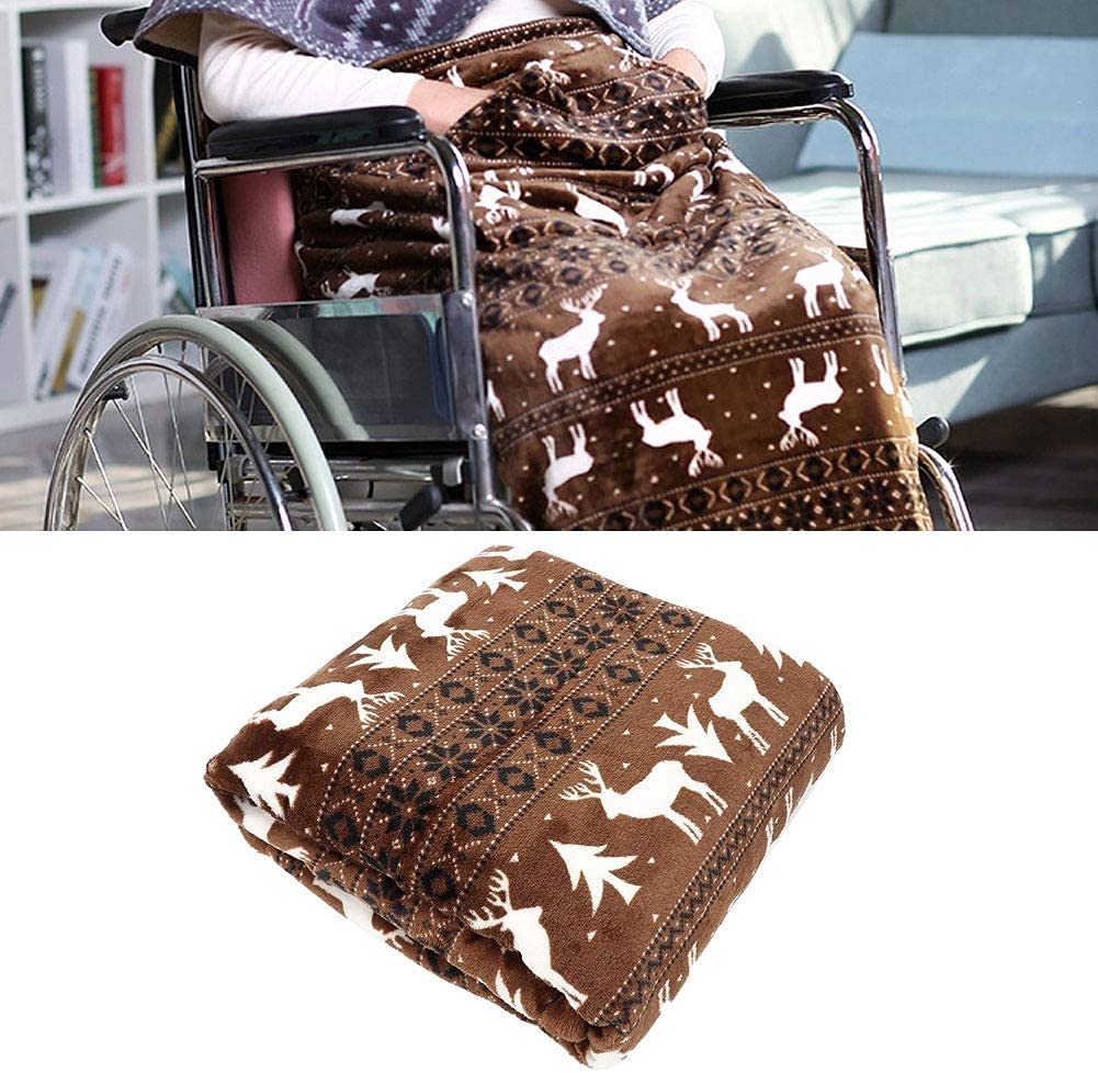Funda para Silla de Ruedas | Manta térmica para Silla de Ruedas | Saco de Dormir para piernas y pies con protección a Prueba de Viento para Personas con discapacidad en Invierno. M