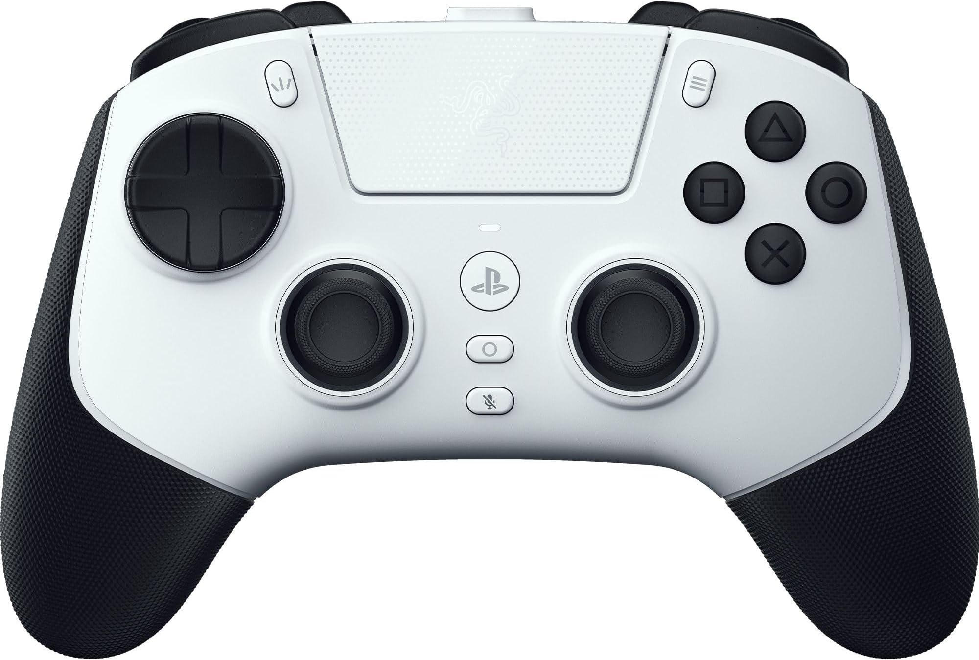 Razer Raiju V3 Pro Wireless Controller: Officially licensed for PlayStation, PS5, PC - Lag-free Esports Grade Performance - 6 Remappable Buttons - Customizable Thumbsticks - Fast Triggers - White