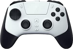 Razer Raiju V3 Pro Wireless Controller: Officially licensed for PlayStation, PS5, PC - Lag-free Esports Grade Performance - 6 Remappable Buttons - Customizable Thumbsticks - Fast Triggers - White