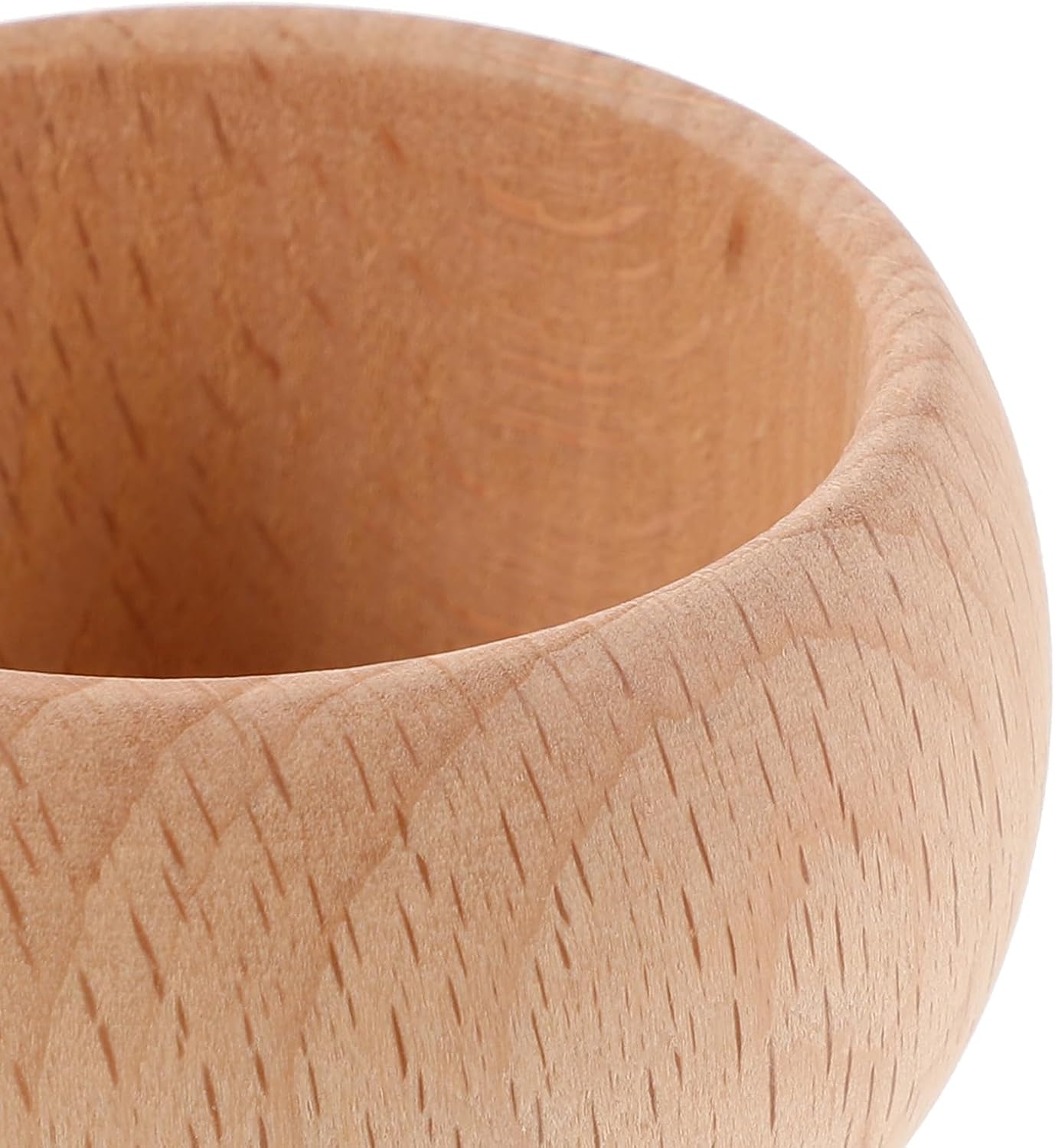 jojofuny 4pcs Pin Cushion Wooden Base - Unfinished Wooden Bowl for Needle Pad - Decorative Knitting Bowl - Japanese Needle Holder for Sewing Pincushion DIY Crafts Crochet