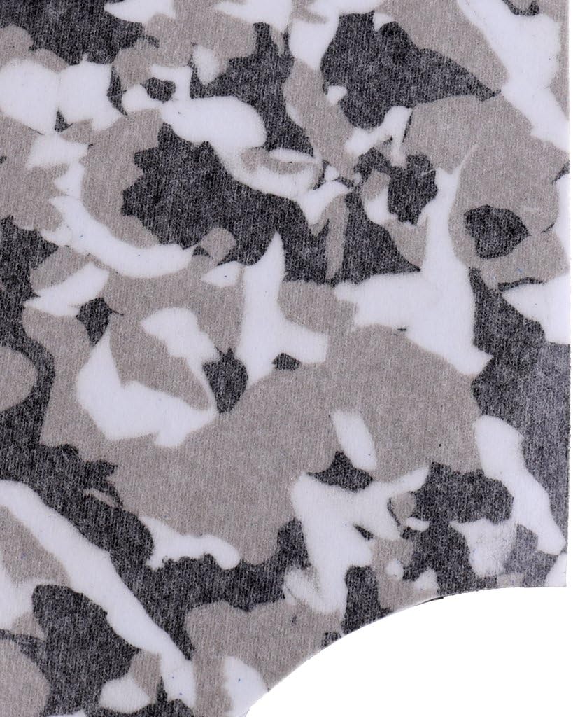 Set of 9 Board Traction Pad Mat for, Surfboard, Longboard and Trimmable - Select Colors, Black White Camo