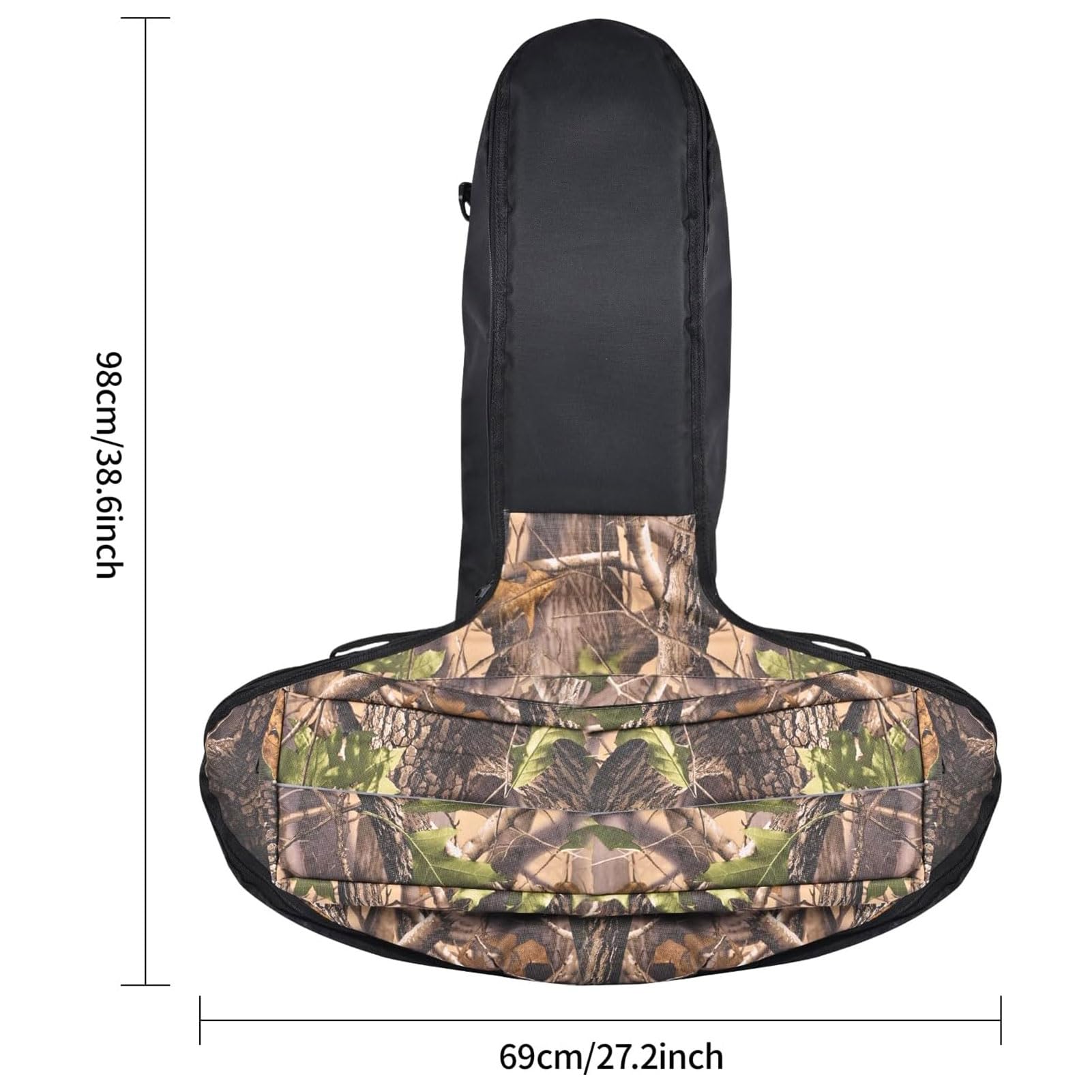 Étui pour arbalète avec bandoulière - Sac pour arbalète de Chasse en Plein air à Coque Souple et Durable, Noir/Camouflage