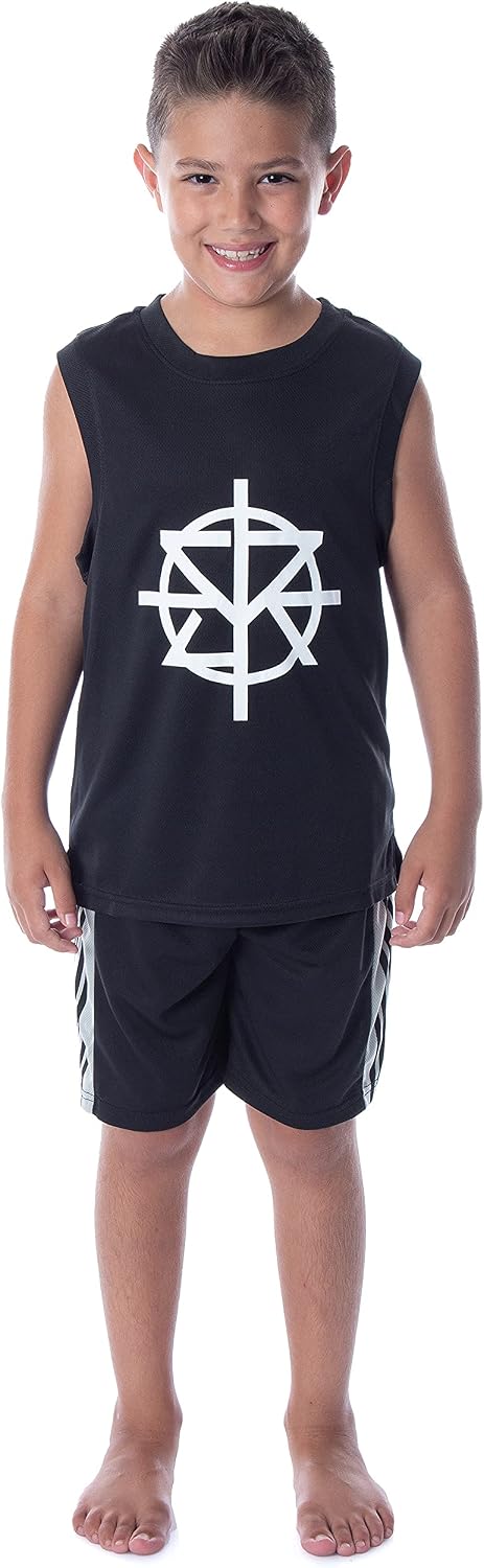 INTIMO WWE Boys' Seth Rollins For The Greater Good Tank Short Sleep Pajama Set