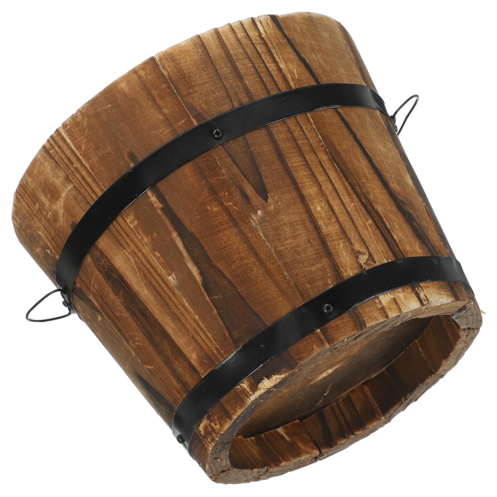 Pot en bois naturel vintage pour décorer votre bureau et maison