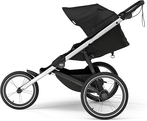 Miniatura 7 de Thule Glide 3 - Cochecito todo terreno y para correr, ligero, neumáticos llenos de aire, freno de mano giratorio, rueda delantera fija