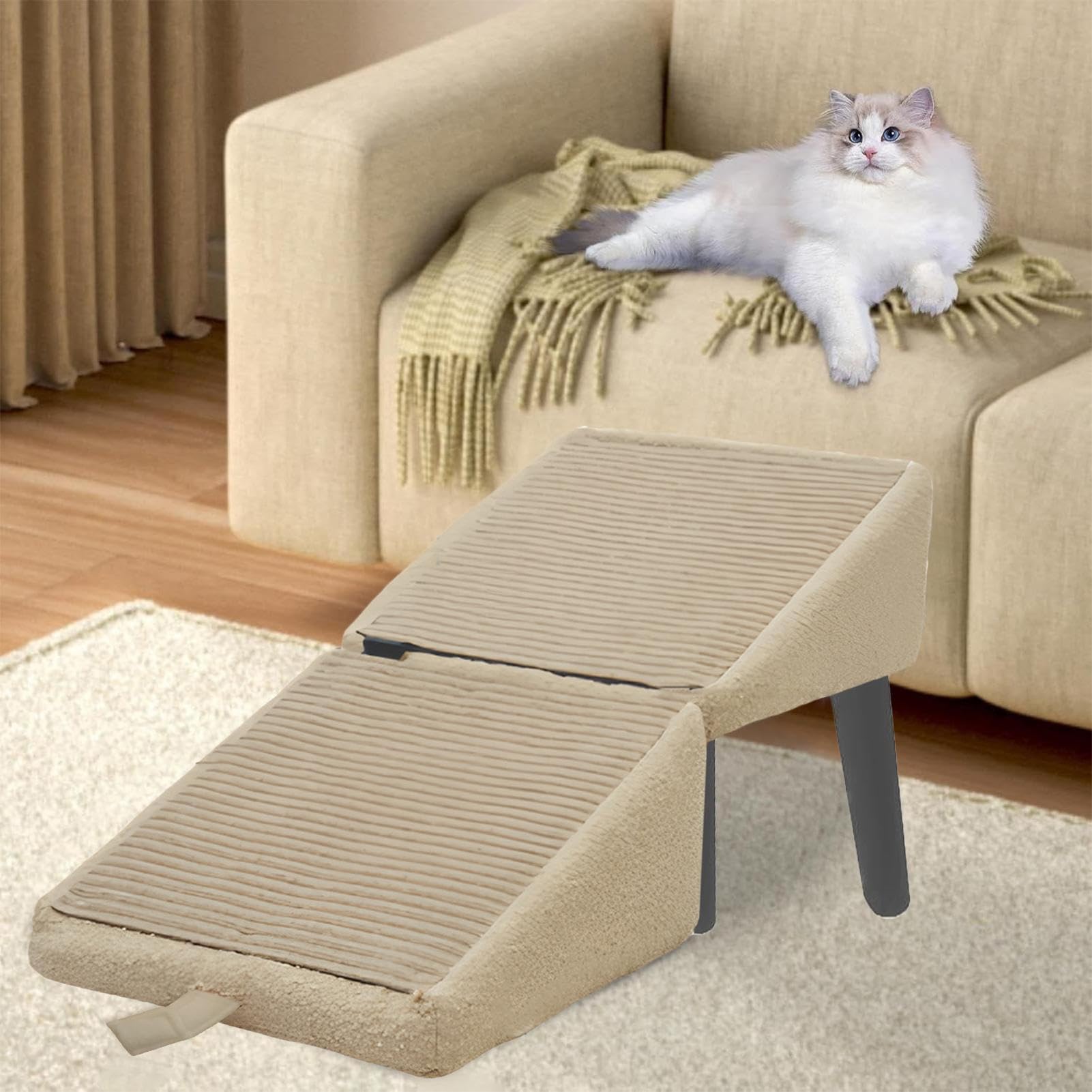Cream Ramp Dog Ramps For Small Dogs Split Foot Stool Dog Ramp Cream, Dog Ramp ...
