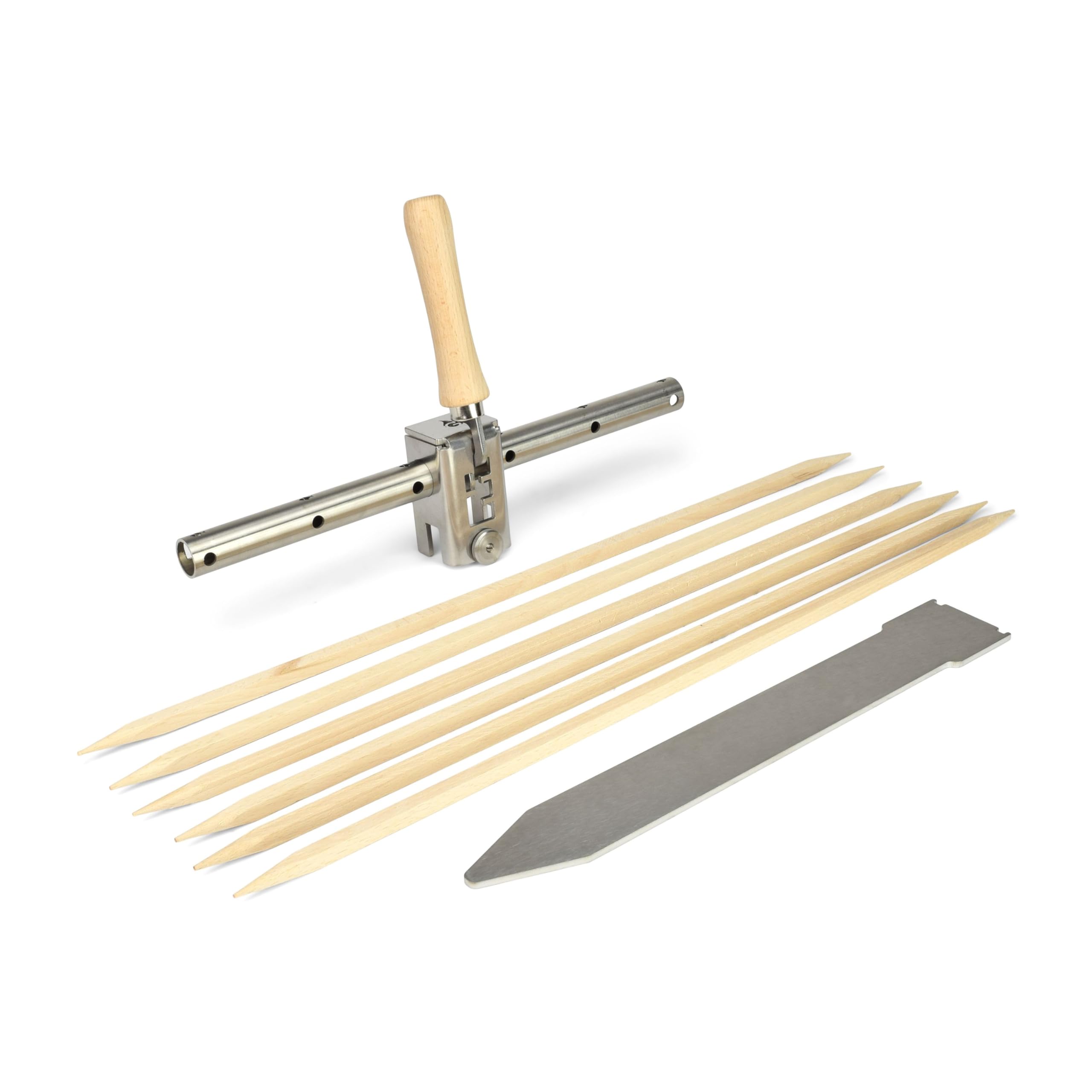 Grillrost.com Das Original Steckelfischhalter | Asado Grill| mit innovativer Höhenverstellung für Feuertonnen Feuerschalen & Kugelgrills