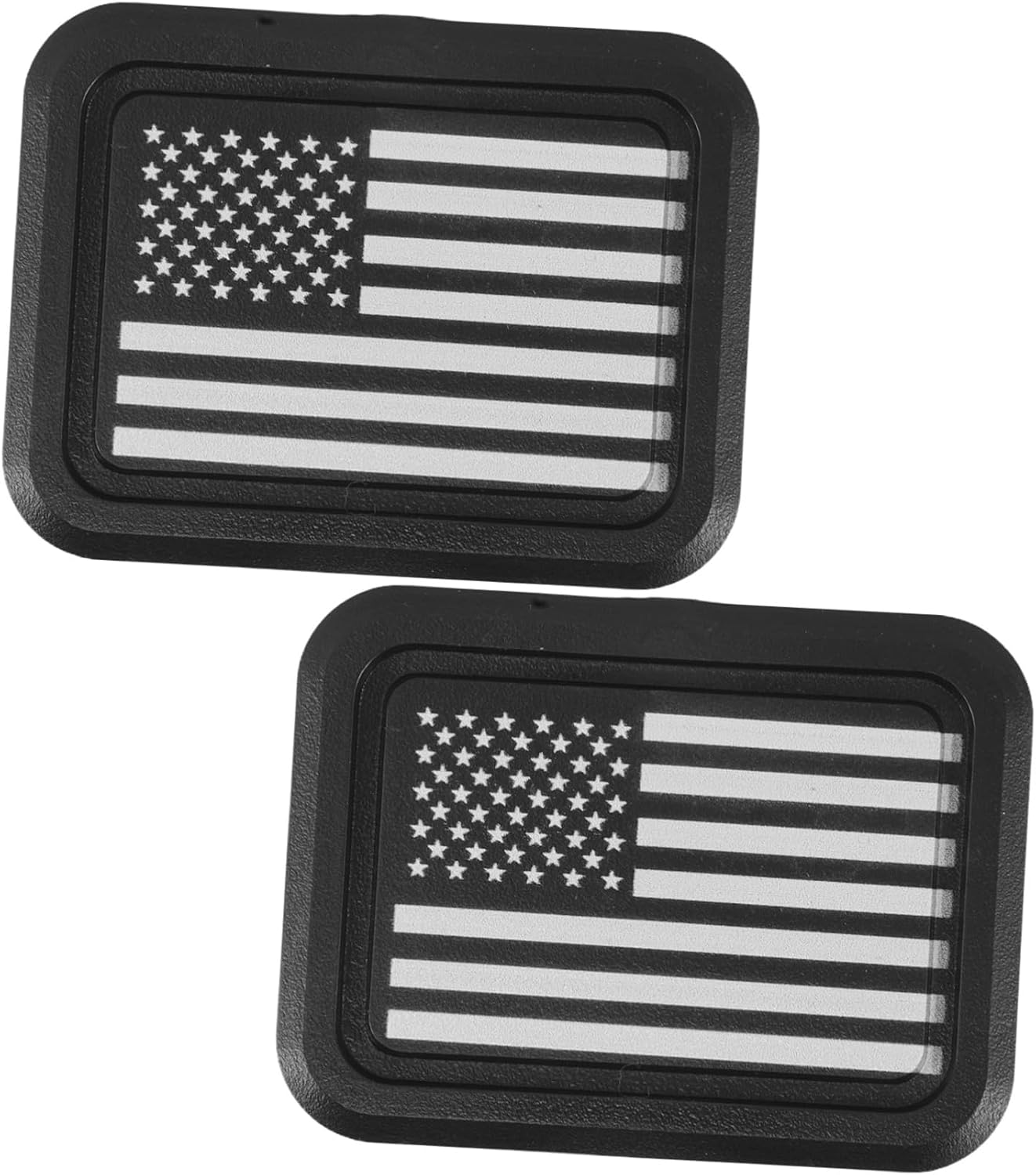 MAGICLULU 2pcs Ram Tonneau Cover Parts Patriotic Bed Rail Plug for Models Truck Accessories Abs Material Easy Installation