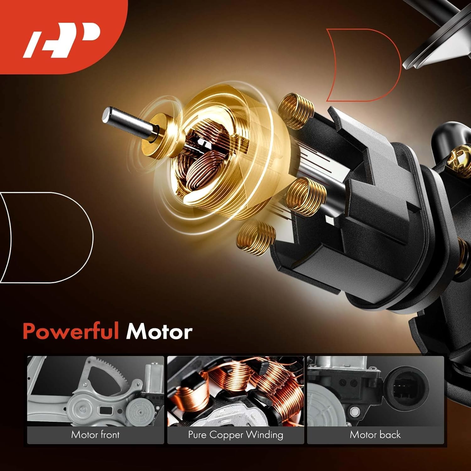 A-Premium Front Left Driver Side Power Window Regulator with Motor (6 Pins) Compatible with Lexus RX330 2004-2006, RX350 2007-2009, RX400h 2006-2008, with Anti-Pinch Function