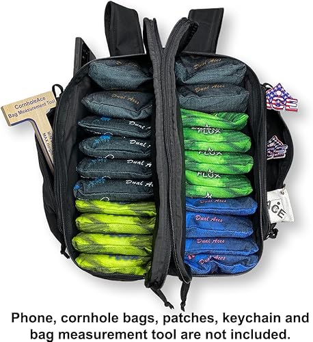 Miniatura 6 de Mochila Cornhole con parche ACE  Capacidad para hasta seis juegos de bolsas de Cornhole (hasta 24 bolsas)