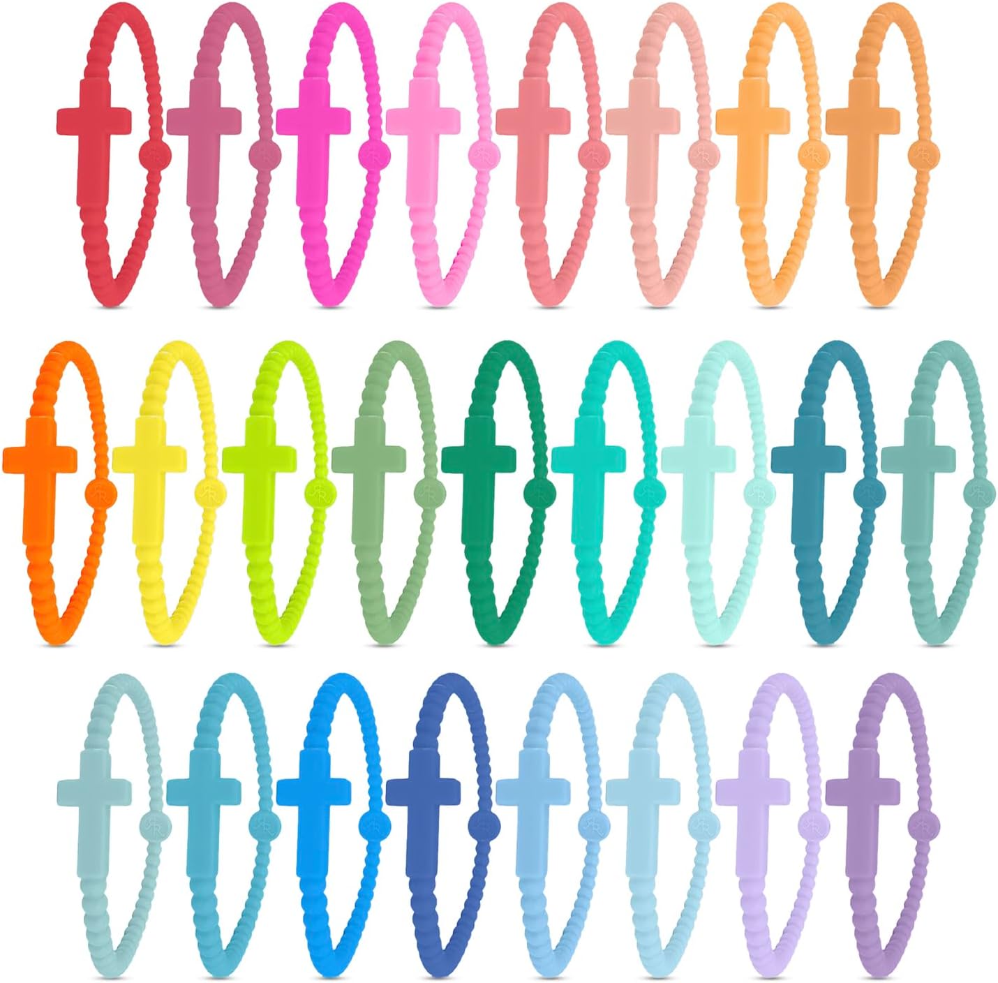 Ryan & Rose Jesus Bracelets - Cross Silicone Bracelet - Image 3