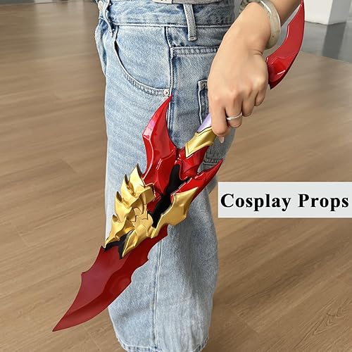 Miniatura 3 de Espada de cosplay de Kamish de Kamish de 24 pulgadas, espada de acero dorado con soporte de exhibición, accesorio de cosplay, para colección,