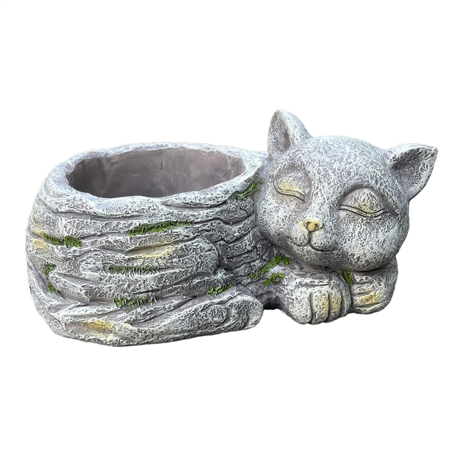 Macetero para gatos durmiendo ideal para regalar a entusiastas