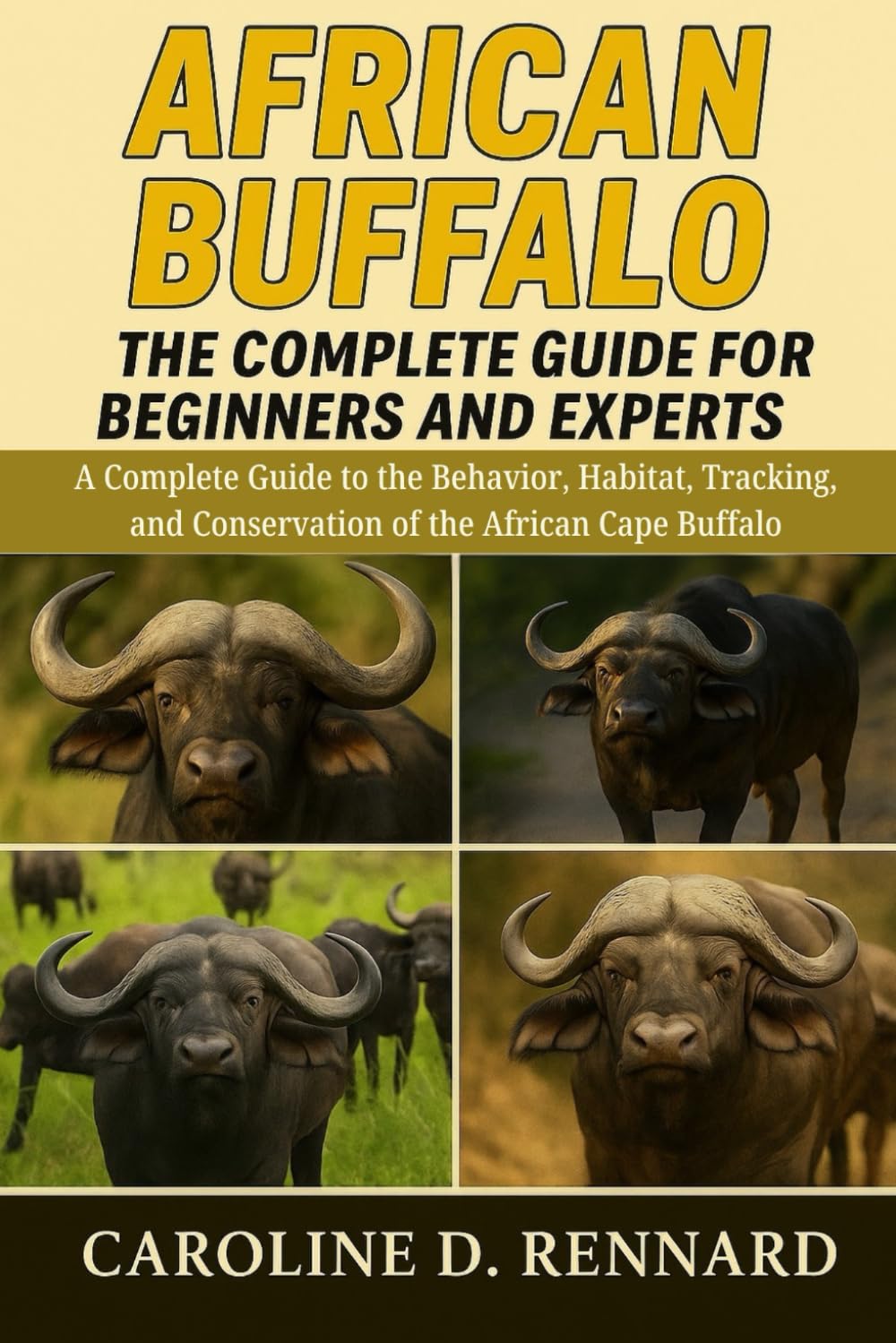 AFRICAN BUFFALO THE COMPLETE GUIDE FOR BEGINNERS AND EXPERTS: A Complete Guide to the Behavior, Habitat, Tracking, and Conservation of the African Cape Buffalo