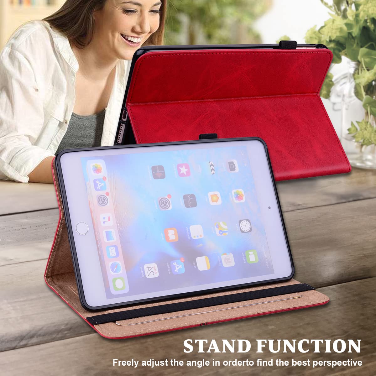 11-Zoll Tablet-Hülle Aus PU-Leder – Tri-Fold Mit Standfunktion & Auto Sleep/Wake