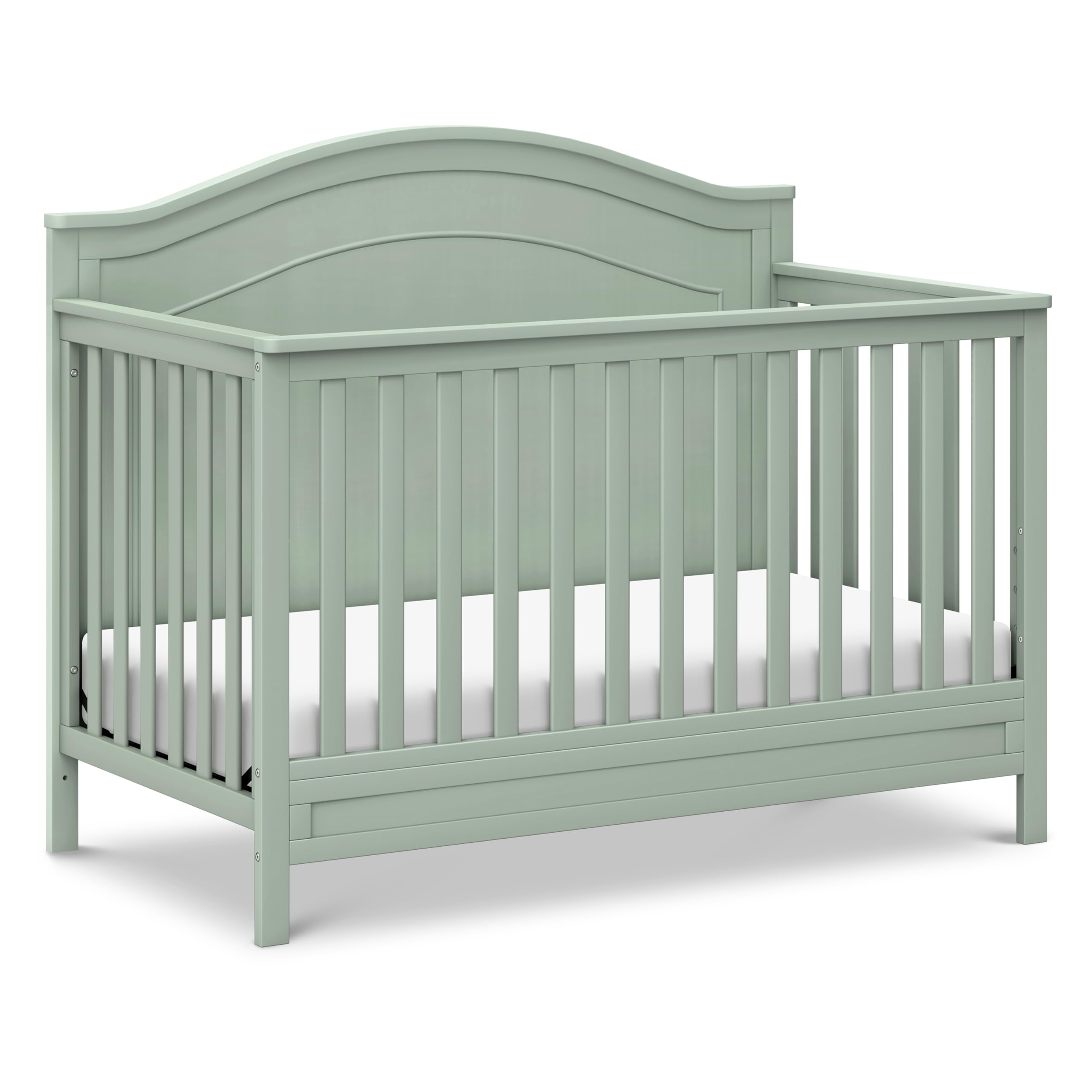 Davinci Charlie 4-in-1 Convertible Crib, GREENGUARD Certified, Light Sage