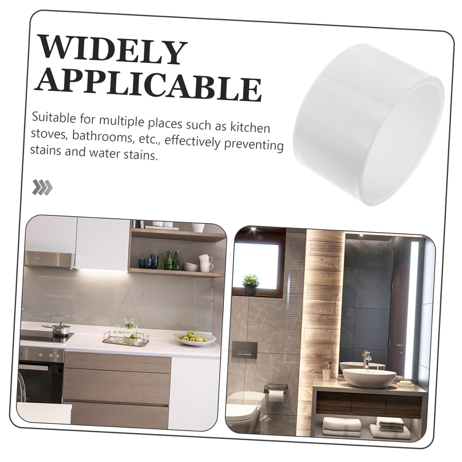 Self Adhesive Waterproof Caulk Tape for Bathroom and Kitchen PET