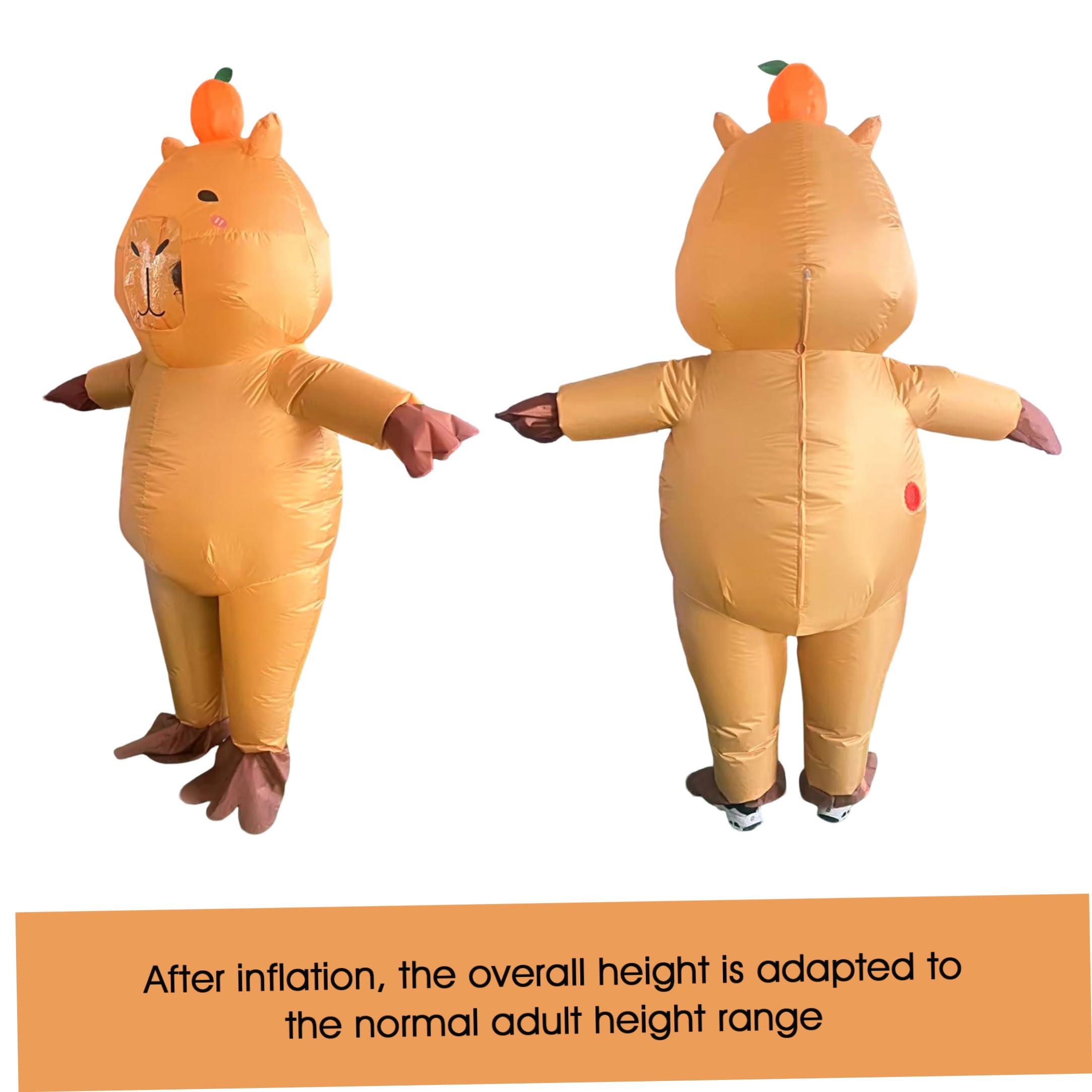 Disfraz inflable de dibujos animados para adultos, disfraces de animales para Halloween