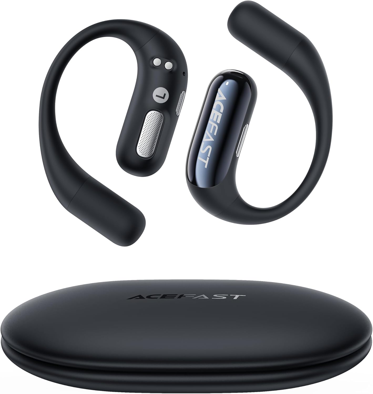 Acefast AceFit Air Open Ear Headphones, Wireless Earbuds with Rich Bass, Bluetooth 5.4 Sports Headphones with Charging Case, 32H Playtime Earbuds IP54 Waterproof for Running, Cycling, Walking, Workout