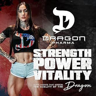 DRAGON PHARMA Venom Extreme Potency Pre-Workout, Laser Sharp Focus + Energy, Intense Performance, Proven Ingredients for Enhanced Vasodilation & Endurance (40 Servings, Watermelon)