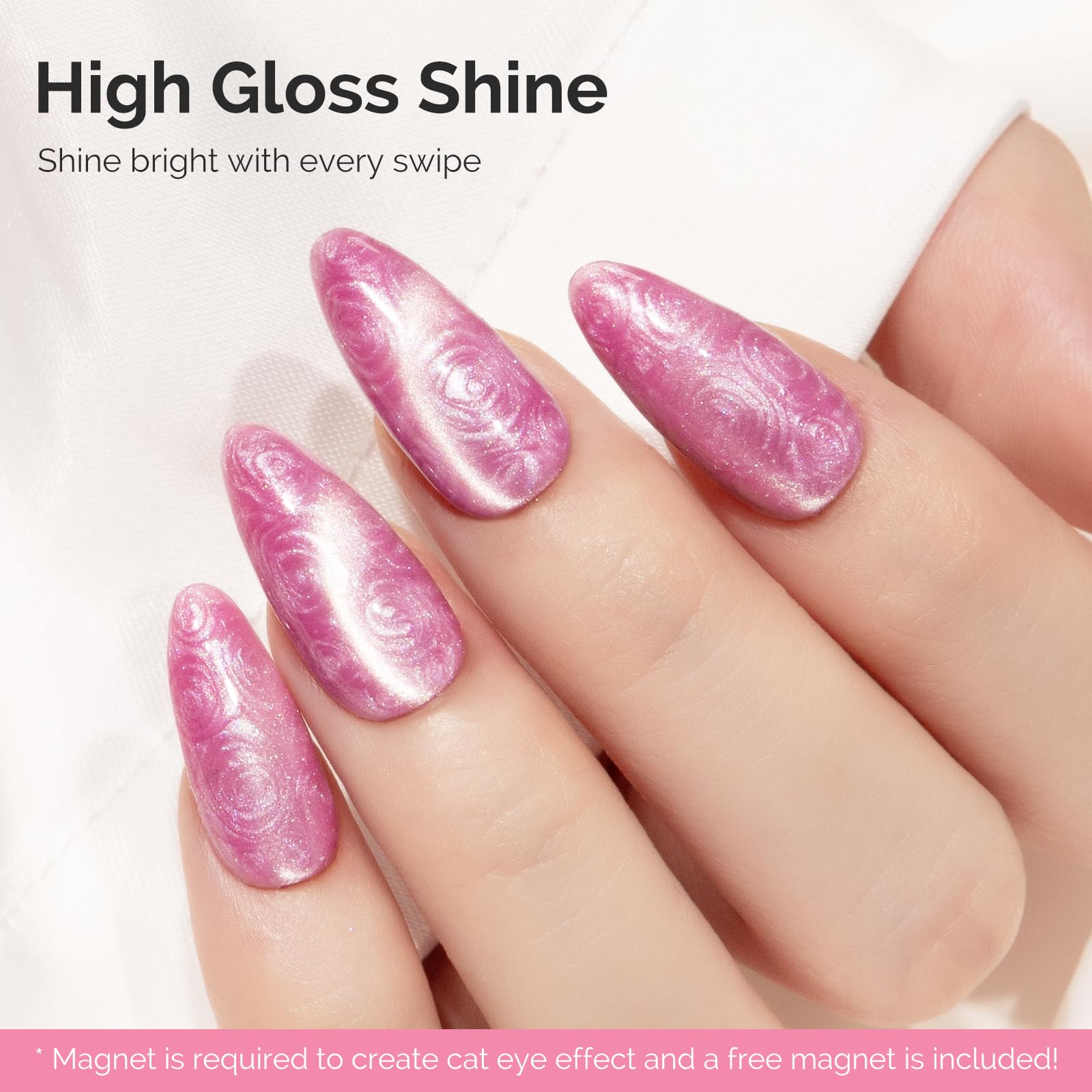 Amazon.com: MelodySusie Pearl Cat Eye Gel Nail Polish, 0.5 Fl Oz