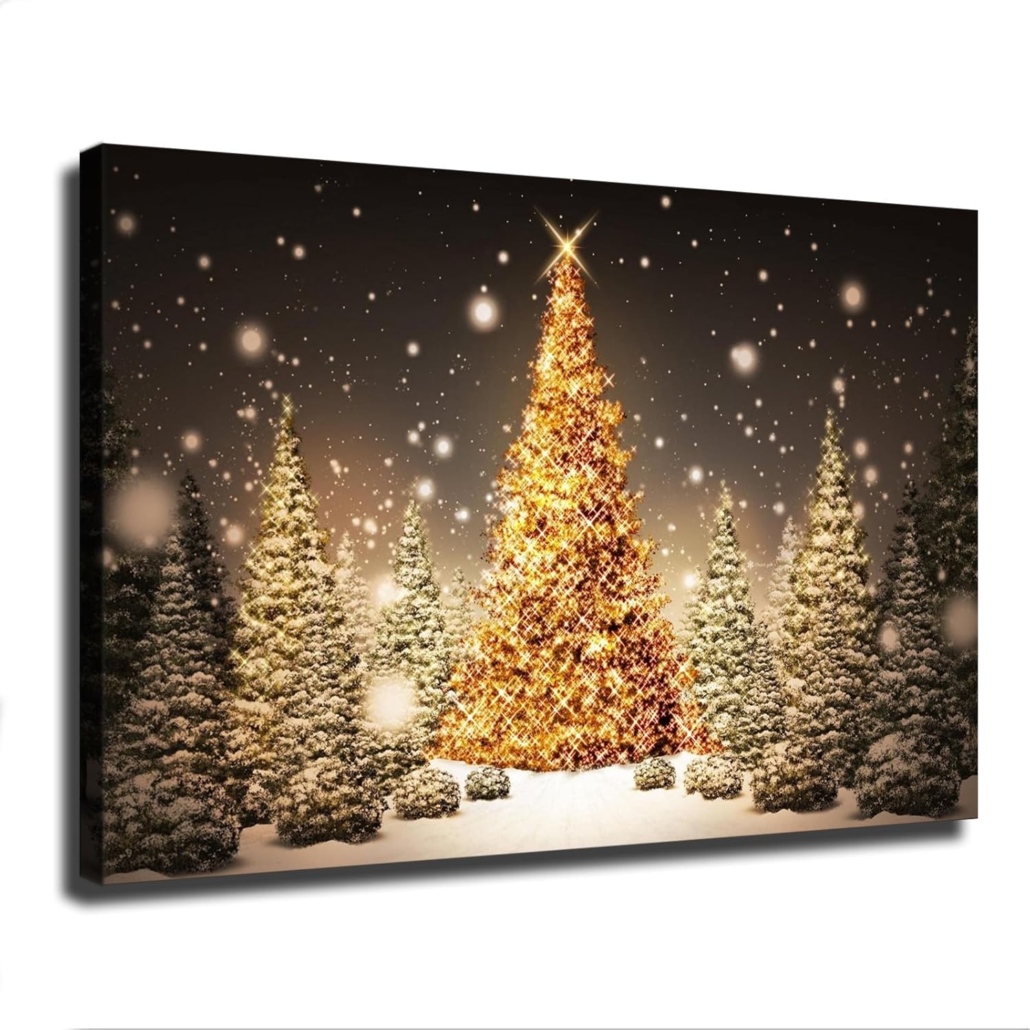 Christmas Tree Art Poster Canvas Picture Printing Wall Art