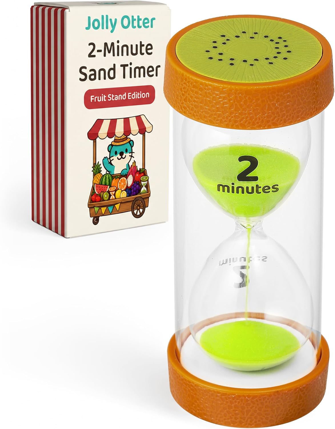 2 Minute Sand Timer for Kids - Hourglass Timer for Brushing Teeth