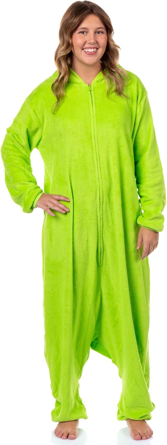 Disney Monsters Inc. Kigurumi Adult Mike Wazowski Costume Union Suit Fleece Onesie Pajama - Image 5