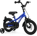 OLAKIDS Kids Bike, 12 14 16 18 Inch Toddlers Bicycle for Boys Girls Age 3-8 Years with Training Wheels Safety Bell Adjustable Seat and Handlebar, Handbrake and Coaster Brake