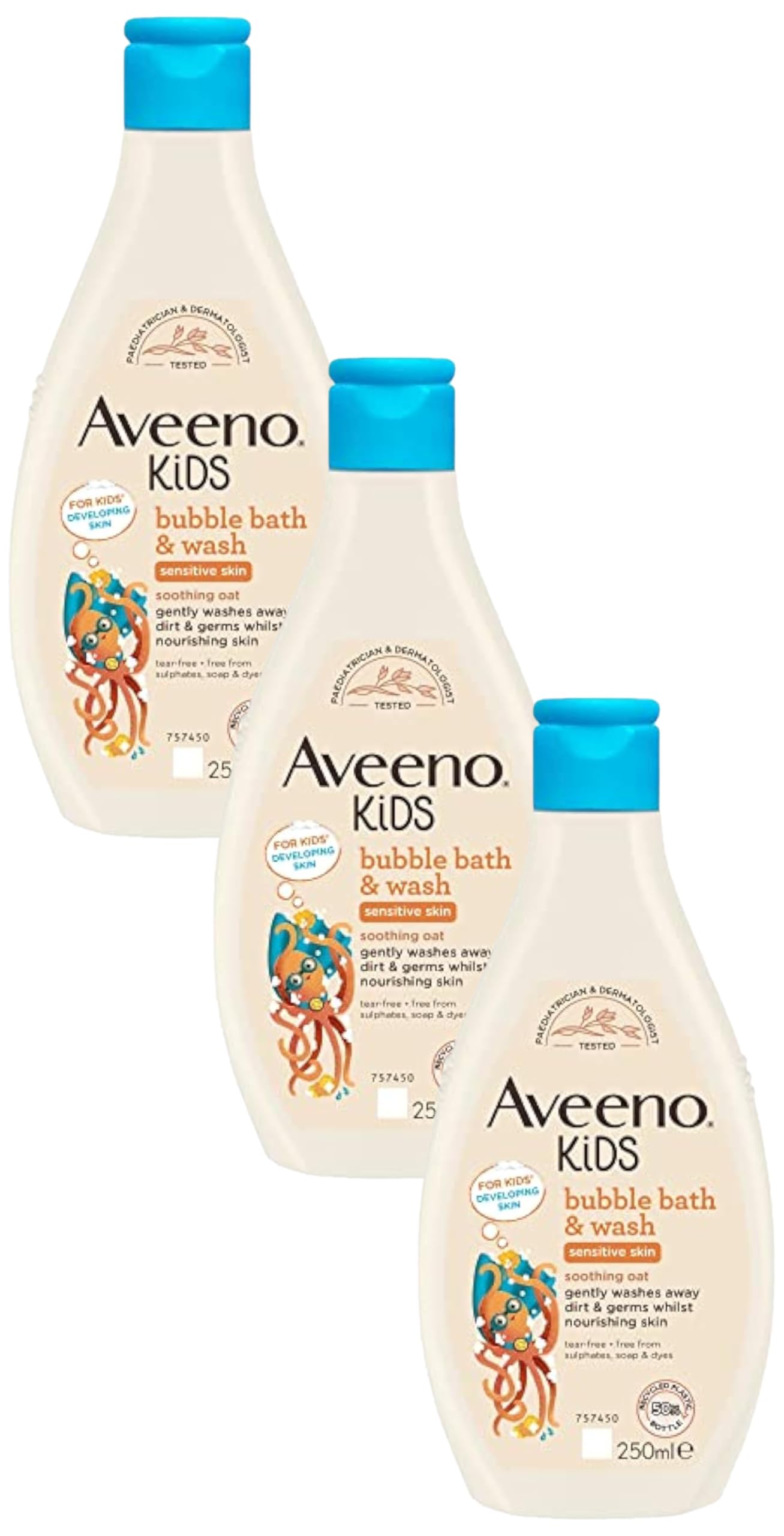 Aveeno Baby KIDS Bubble Bath & Wash 250ml | Enriched with Soothing Oat Extract | Foam Body Wash Developed for Your Little Superhero | Childrens Toiletries Sets — view 11