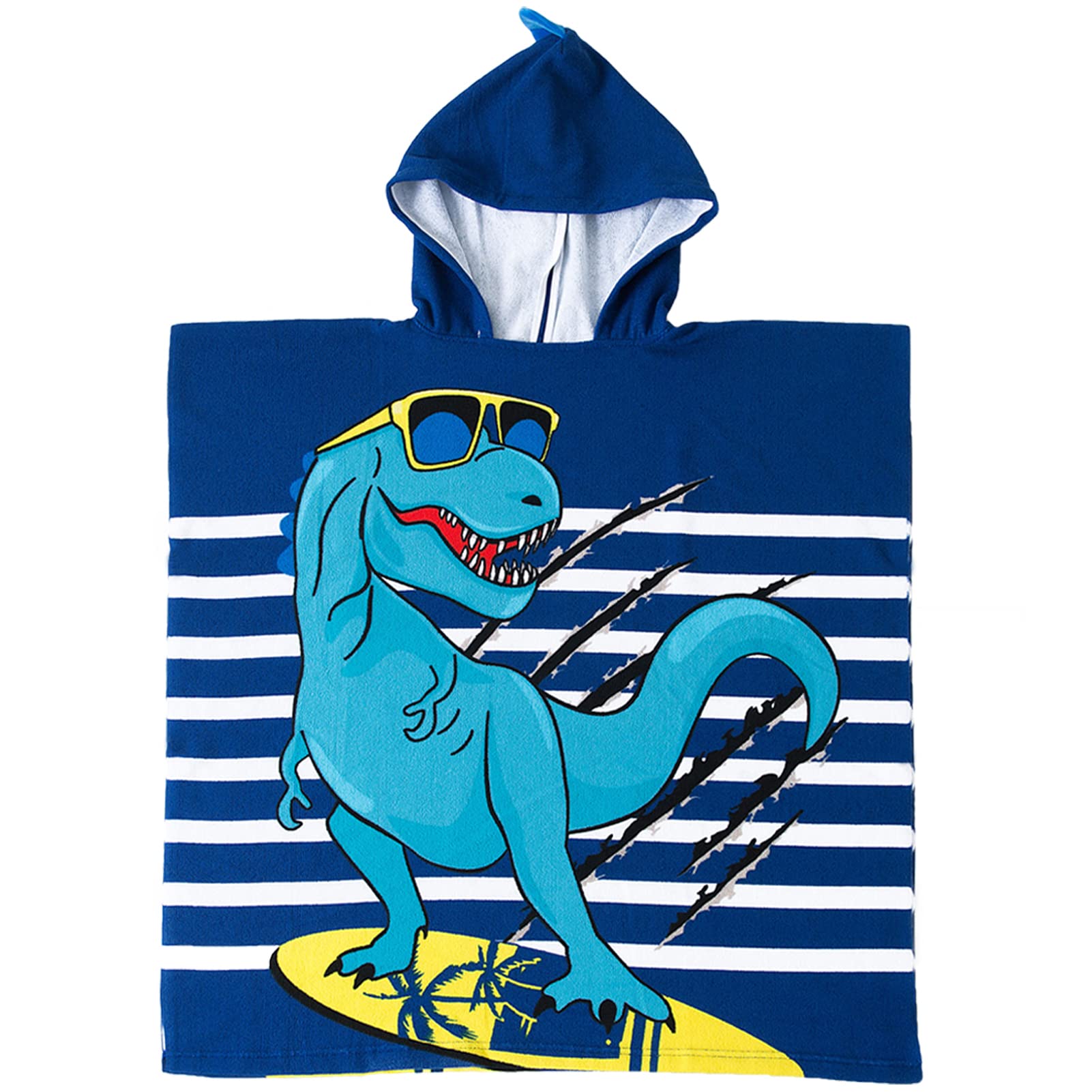 NovForthKids Poncho Beach Towel with Hood for 1-6 Years Baby Toddler Use for Bath, Swimming, Pool and Beach, Holiday, Soft Microfiber, Highly Absorbent