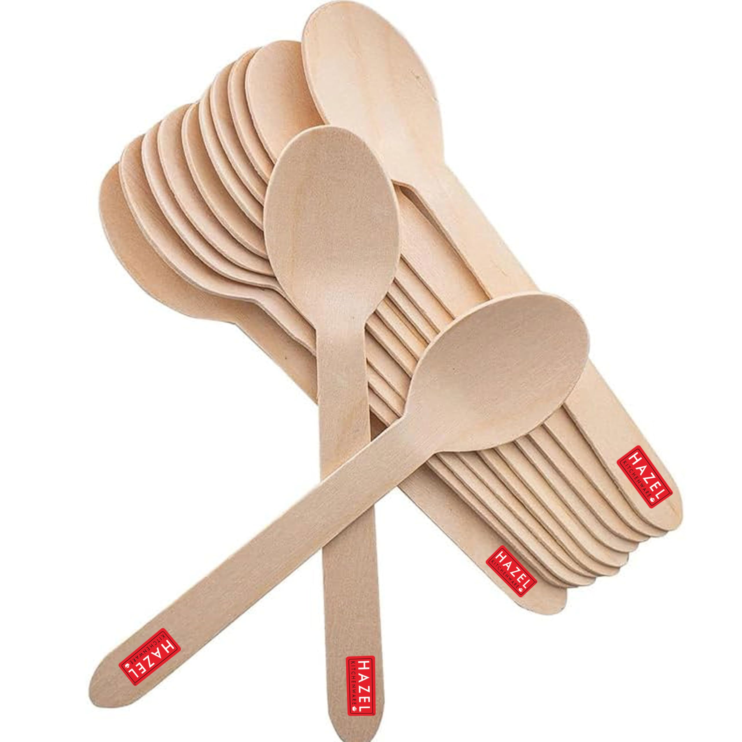 HAZEL Disposable Wooden Spoon 16CM | Eco-Friendly, Biodegradable