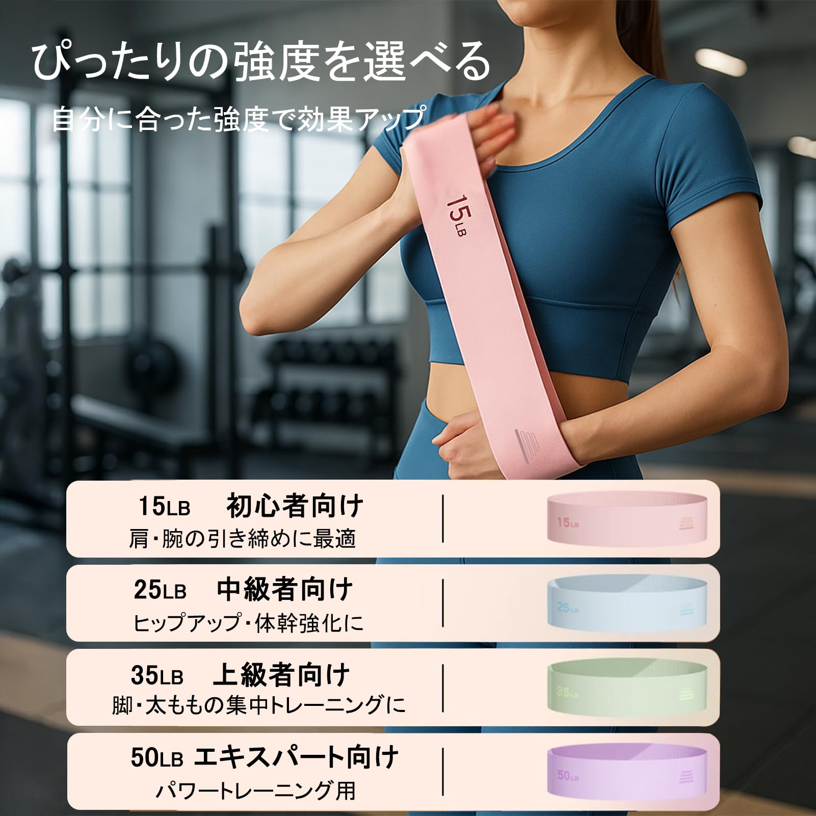 Amazon.co.jp: YOGOTO トレーニング チューブ 4本セット ゴム