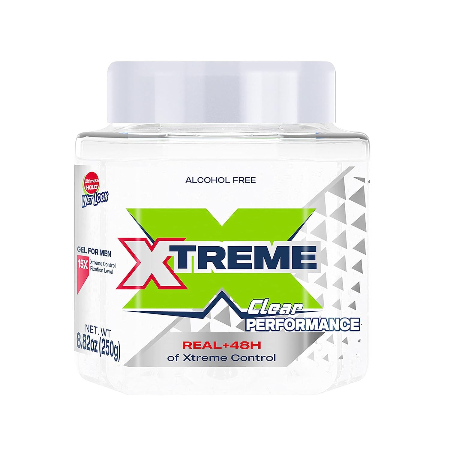 Xtreme Performance Clear Styling Hair Gel with Aloe Vera, 8.82 oz Jar (Pack of 12)