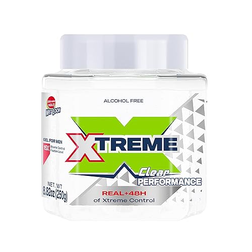 Xtreme Performance Clear Styling Gel para el cabello con aloe vera, tarro de 8.82 onzas (paquete de 12)