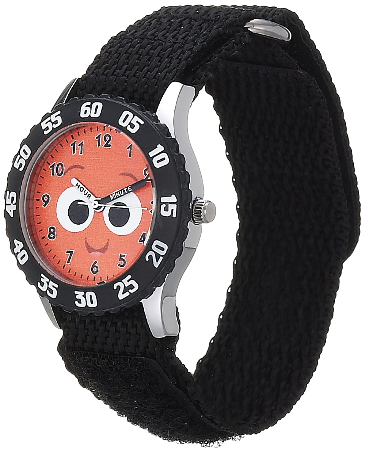Disney Finding Nemo - Orologio analogico al quarzo per bambini, in acciaio inox, con cinturino in nylon