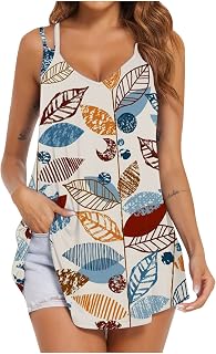Blouses for Women V Neck Fashion Print Round Neck Tops Basic Short Sleeve Tee Shirts Summer Shirts Loose Tunic T Shirts Button Slim Casual Shirts Ladies V Neck Tops