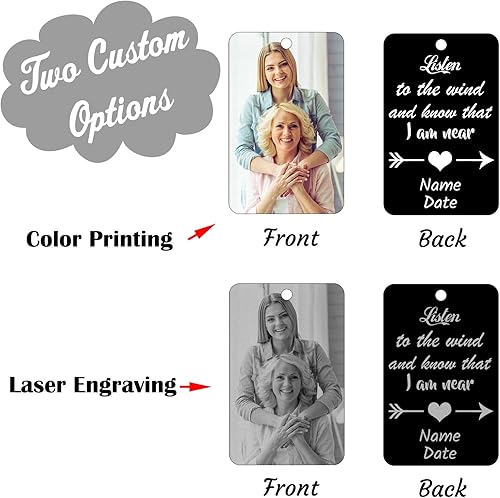 Miniatura 4 de Campanillas de viento personalizadas para regalo conmemorativo por la pérdida de un ser querido, madre, papá, mamá, perro, mascotas, campanillas de