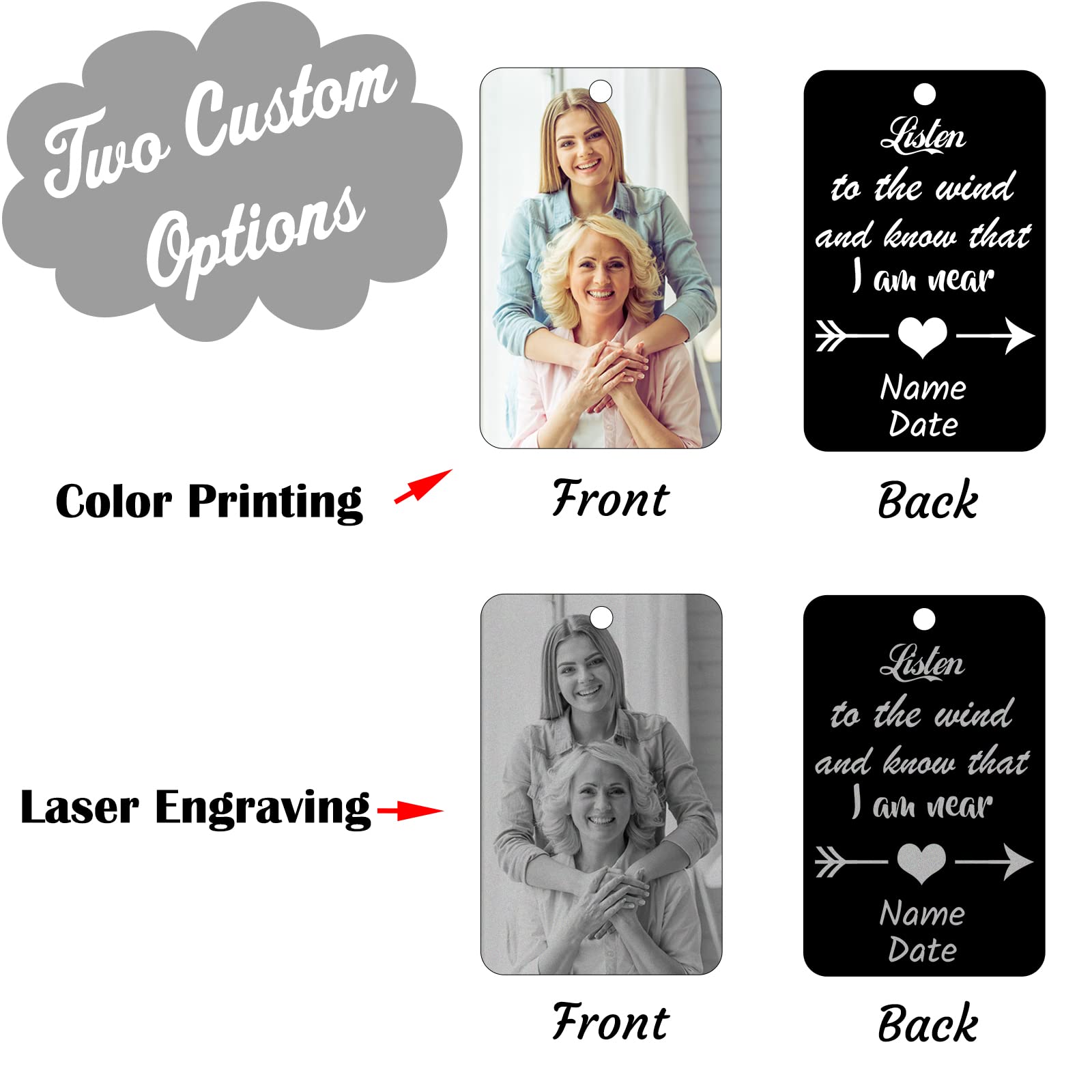 Carillon éolien Personnalisé - Cadeau Commémoratif Pour La