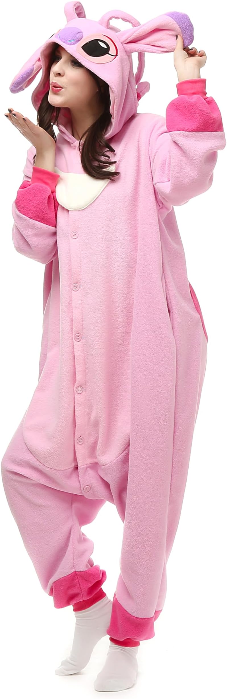 NAITOKEAdults Unisex Onesie Halloween Costumes Animal Cosplay Pajamas