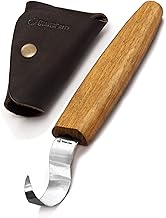 BeaverCraft SK1S Hook Knife Wood Carving Spoon Carving Knife with Leather Sheath - Wood Carving Hook Knife - Spoon Bowl Carving Tools - Wood Carving Tools