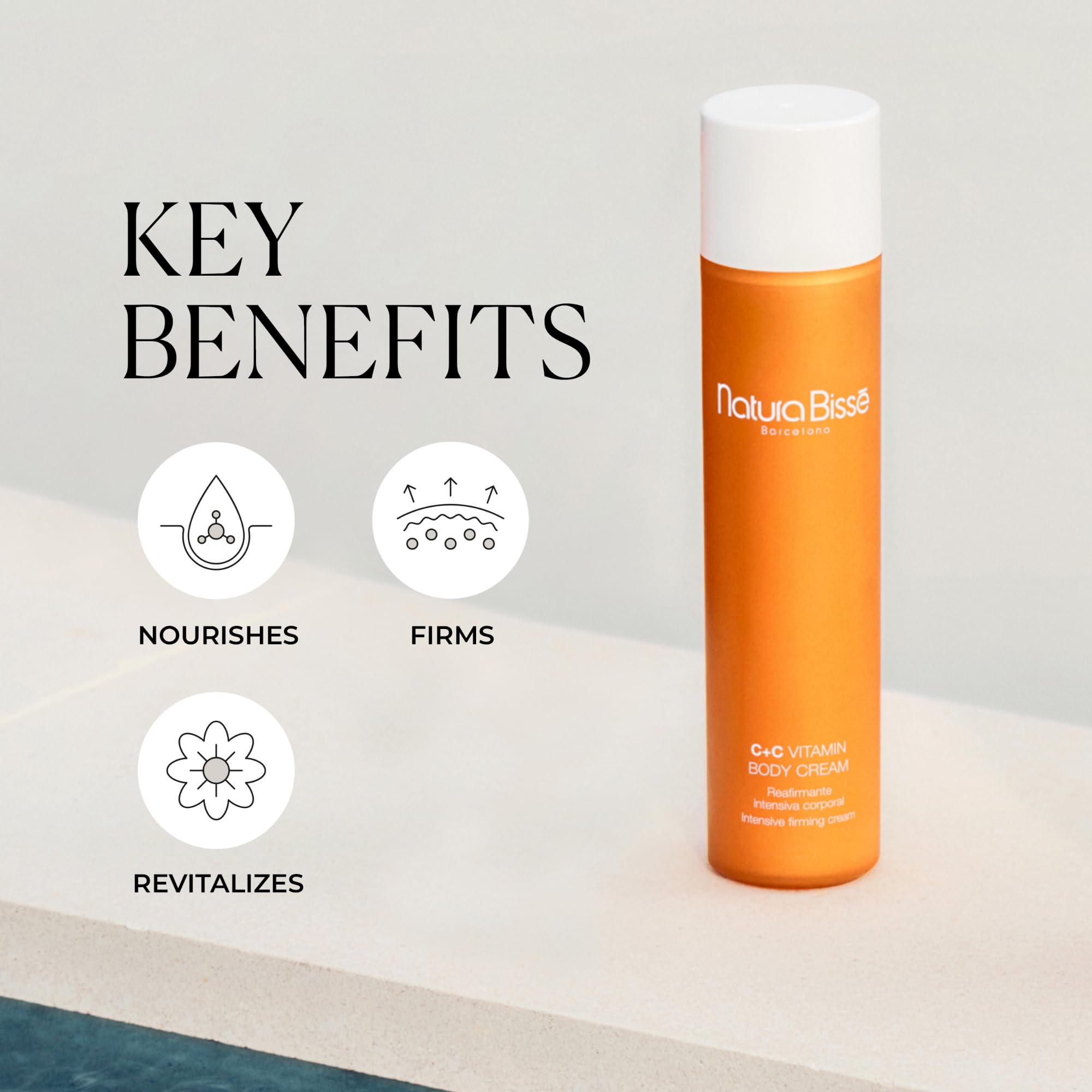 Natura Bissé C+C Vitamin Body Cream | Feuchtigkeitsspendende und straffende Körpercreme mit Hagebutte | 250 ml
