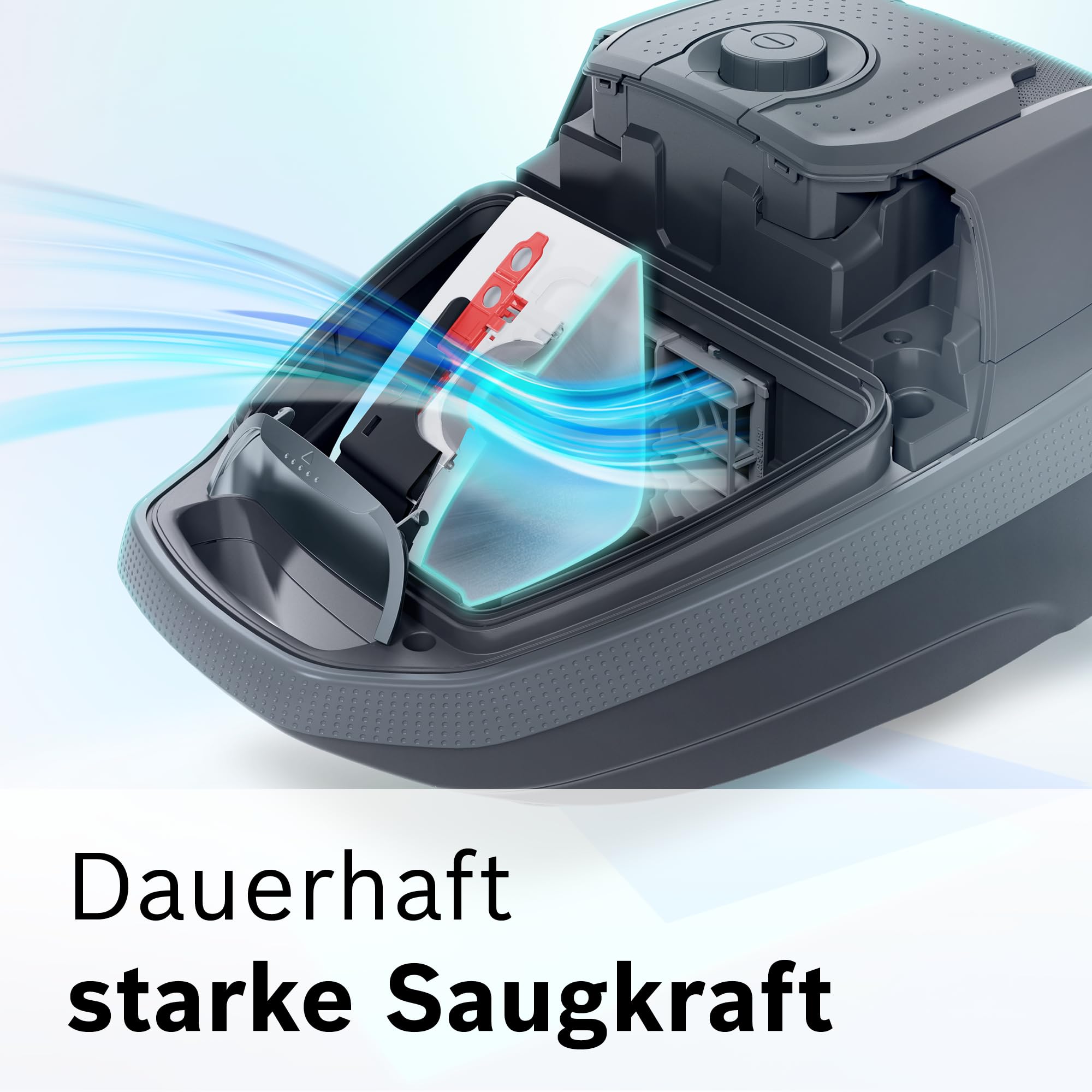 Bosch Staubsauger mit Beutel ProSilence Serie 8 BGB75XSIL, Bodenstaubsauger, ideal für Allergiker, Hygiene-Filter, 10 Jahre Motorgarantie, Hartbodendüse, langes Kabel, Made in Germany, 650 W, weiß